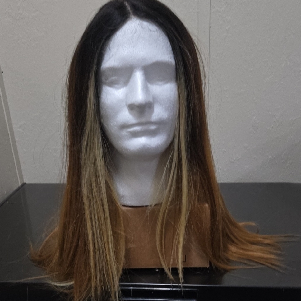 Elegant Ombre Brown and Blonde Wig